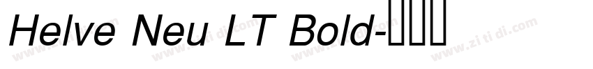 Helve Neu LT Bold字体转换